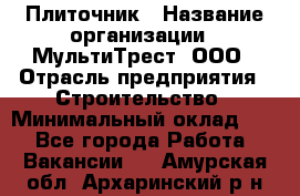 Плиточник › Название организации ­ МультиТрест, ООО › Отрасль предприятия ­ Строительство › Минимальный оклад ­ 1 - Все города Работа » Вакансии   . Амурская обл.,Архаринский р-н